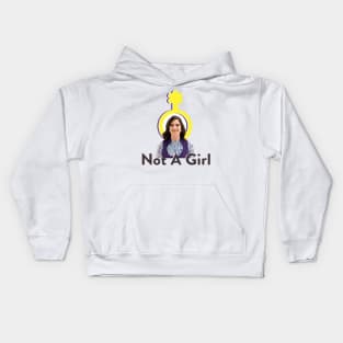 Not a Girl Kids Hoodie